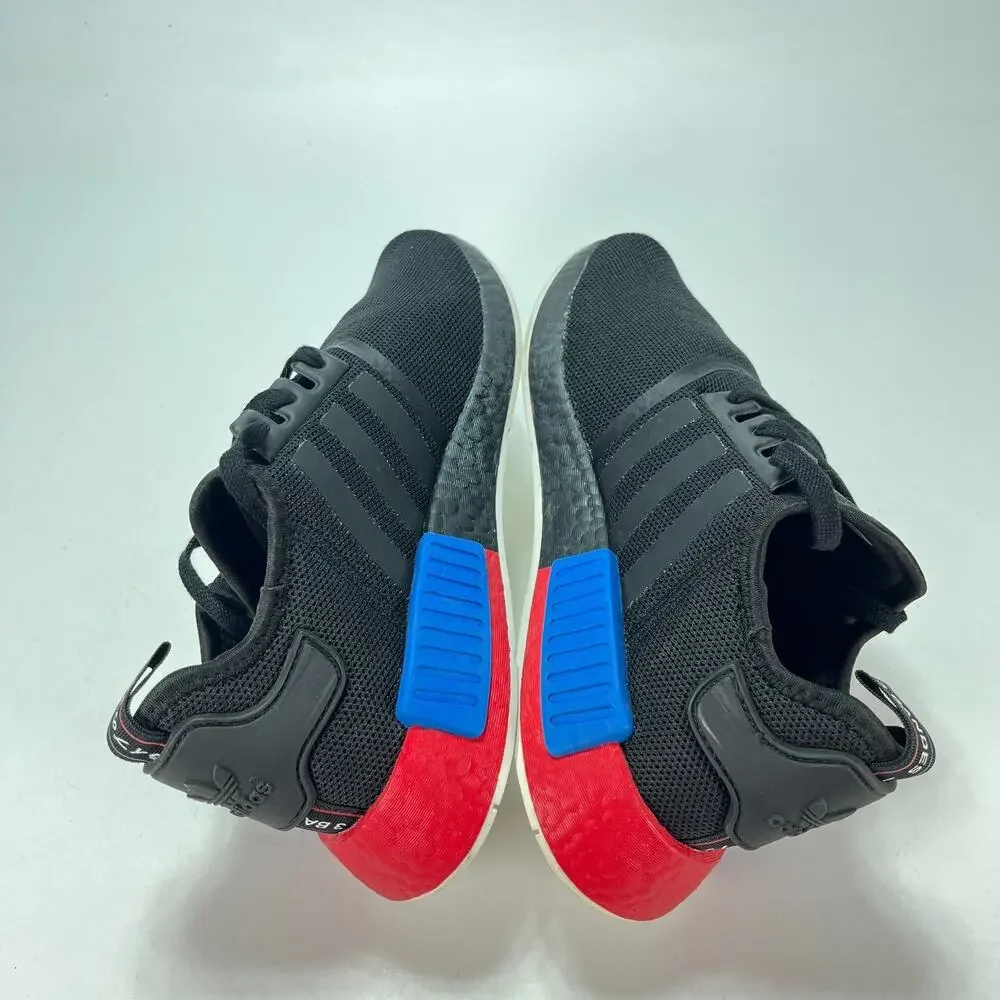 Adidas NMD_R1 Black Blue Red Lifestyle Streetwear Sneakers FX4355 Men's Size 8